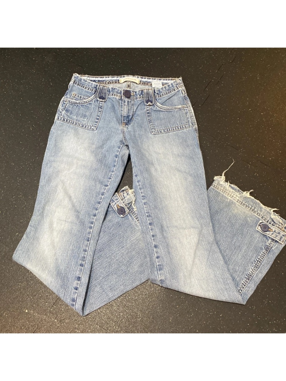 Vintage Hydraulic Women's Juniors Jeans Size 5/6 Flare low rise square pocket